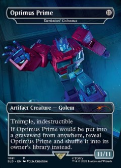 Darksteel Colossus // Optimus Prime Secret Lair Drop - Transformers Art
